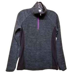 Columbia | Women's Gray Quarter Zip-Up Pullover (Size Small)
